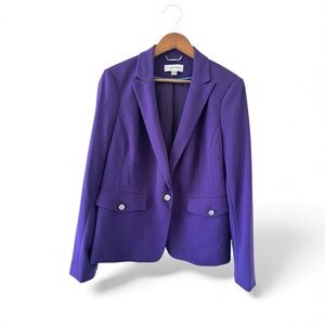 Calvin Klein Women's Vibrant Purple Suit Jacket